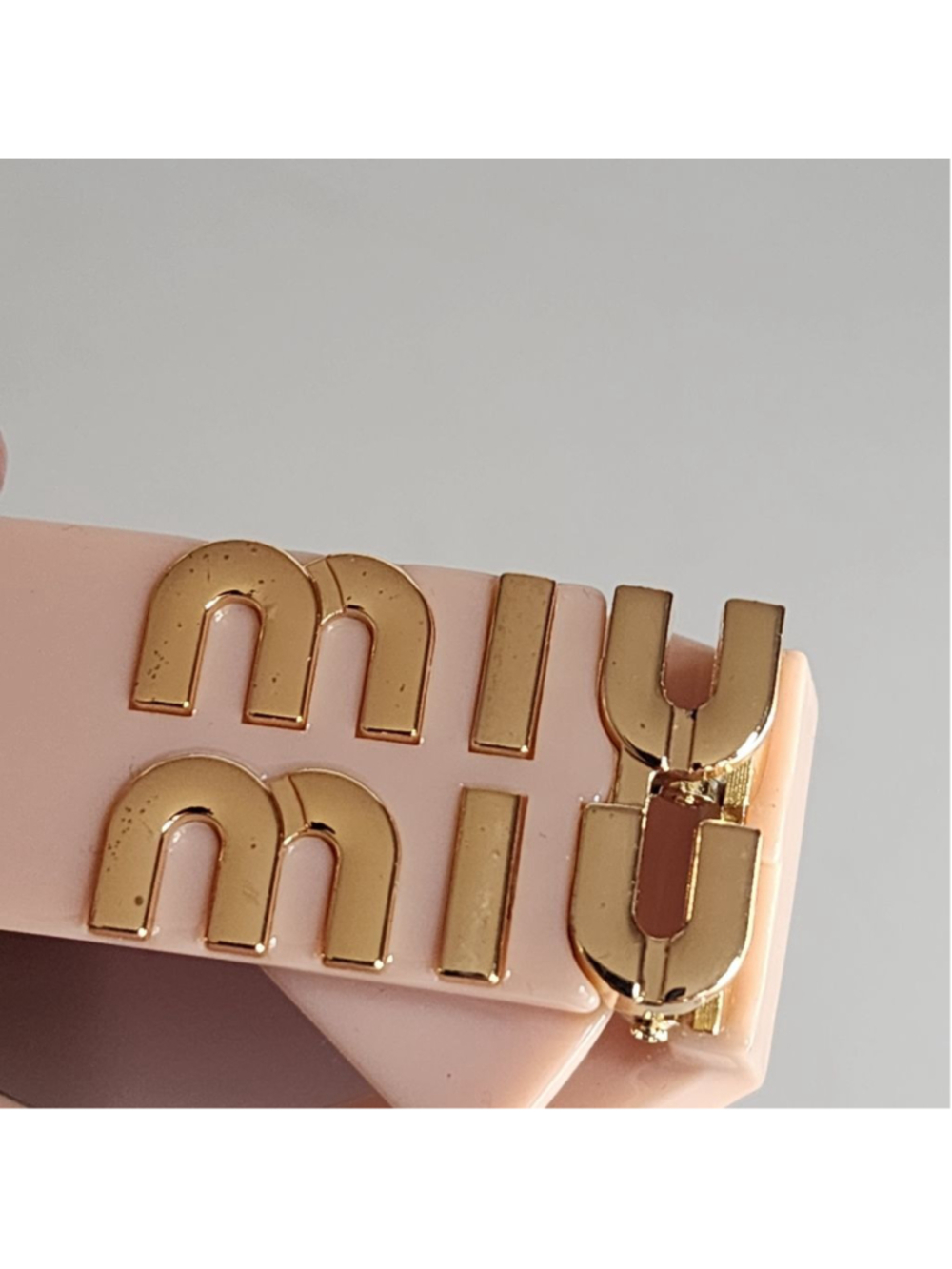 MIU MIU NEW Pink Gold Oval Sunglasses SMU11WS - Picture 10 of 10
